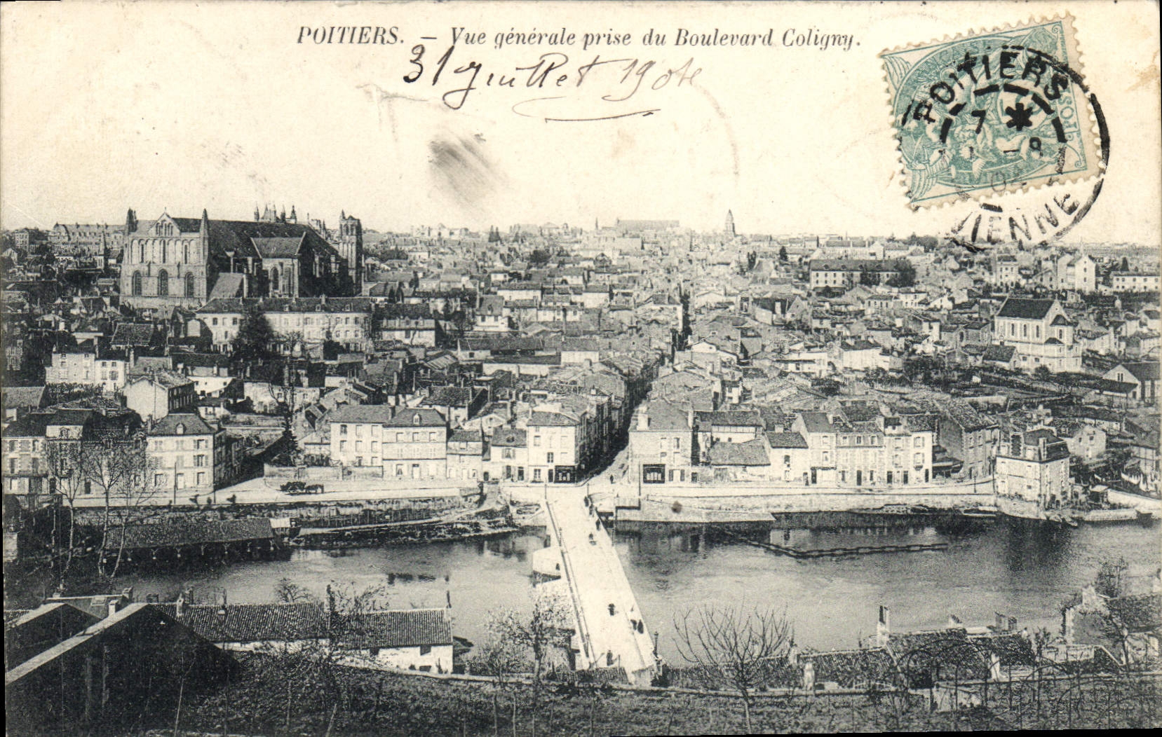 CPA Poitiers Vue generale