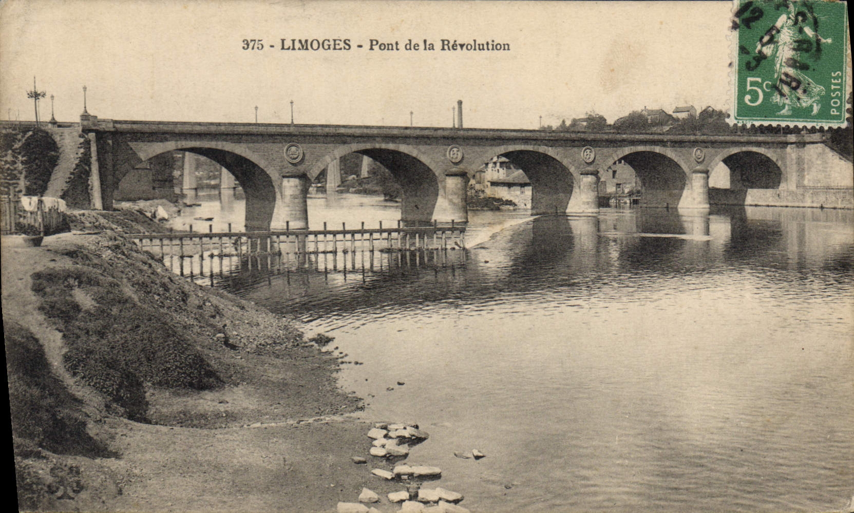 CPA Limoges Pont de la Revolution