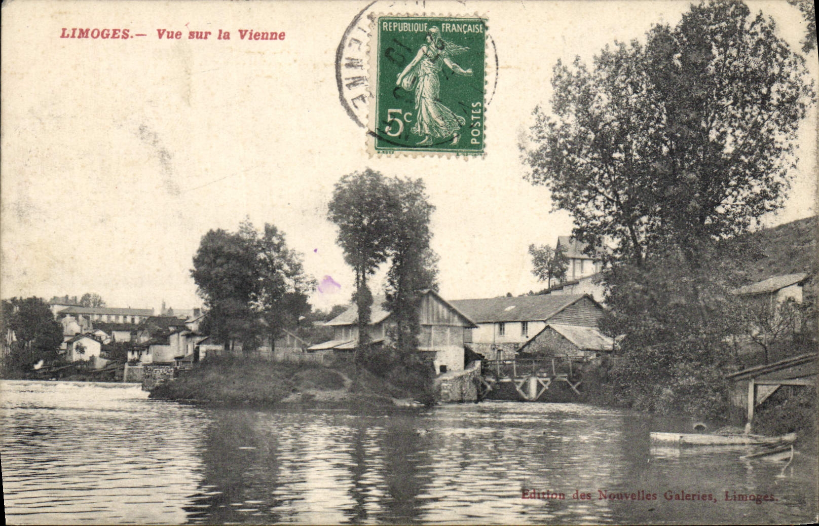 CPA Limoges Vue sur la Vienne