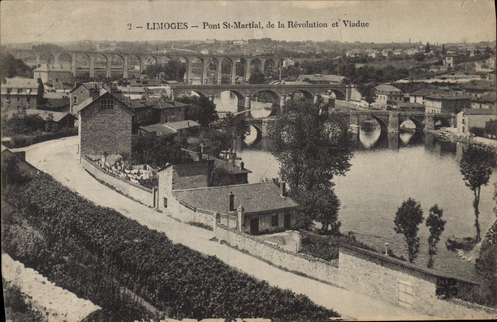 CPA Limoges Pont St Martial de la Revolution et Viaduc