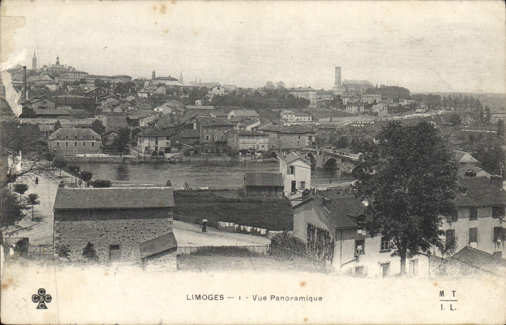 CPA Limoges Vue panoramique