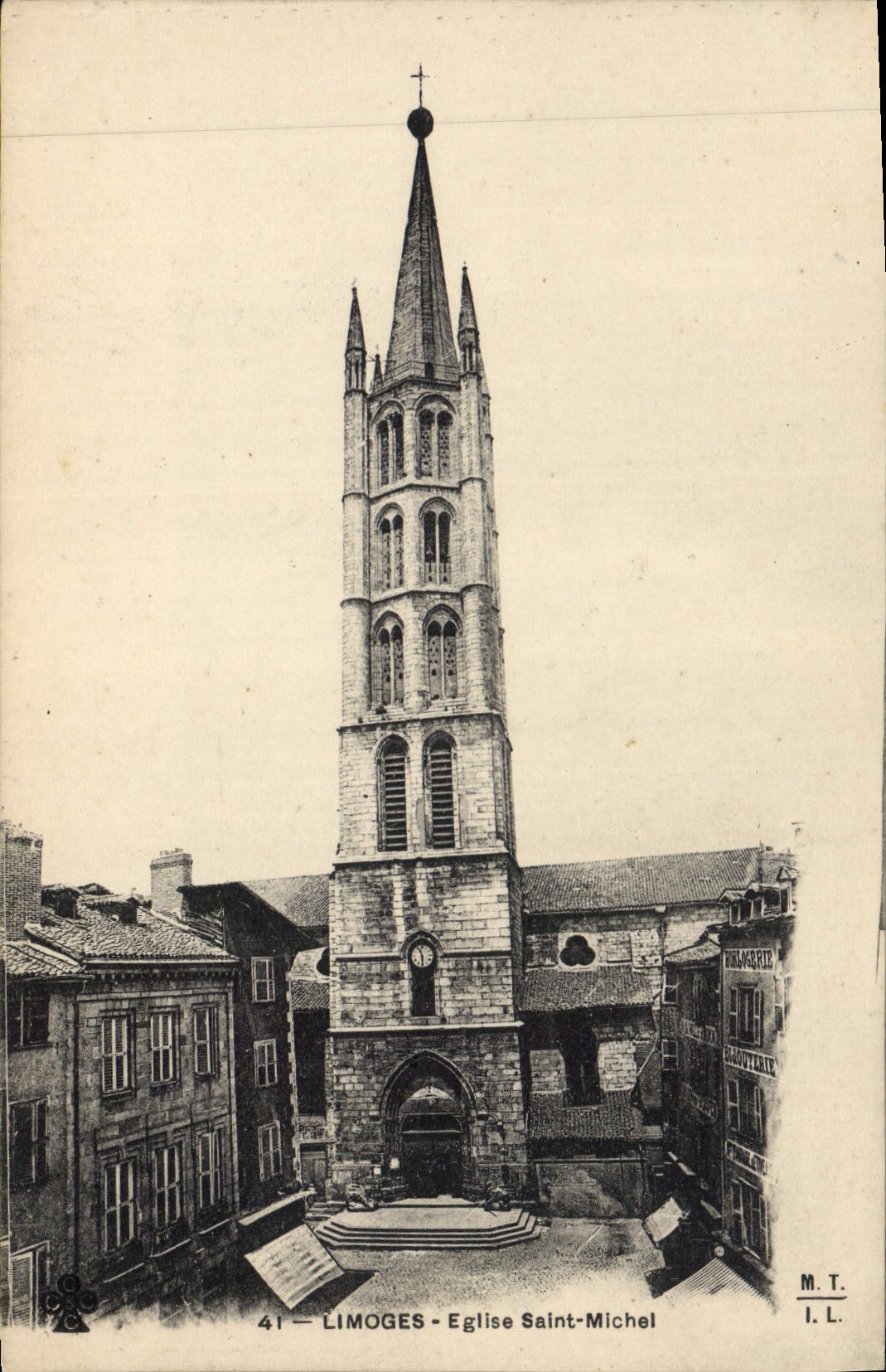 CPA Limoges Eglise Saint Michel