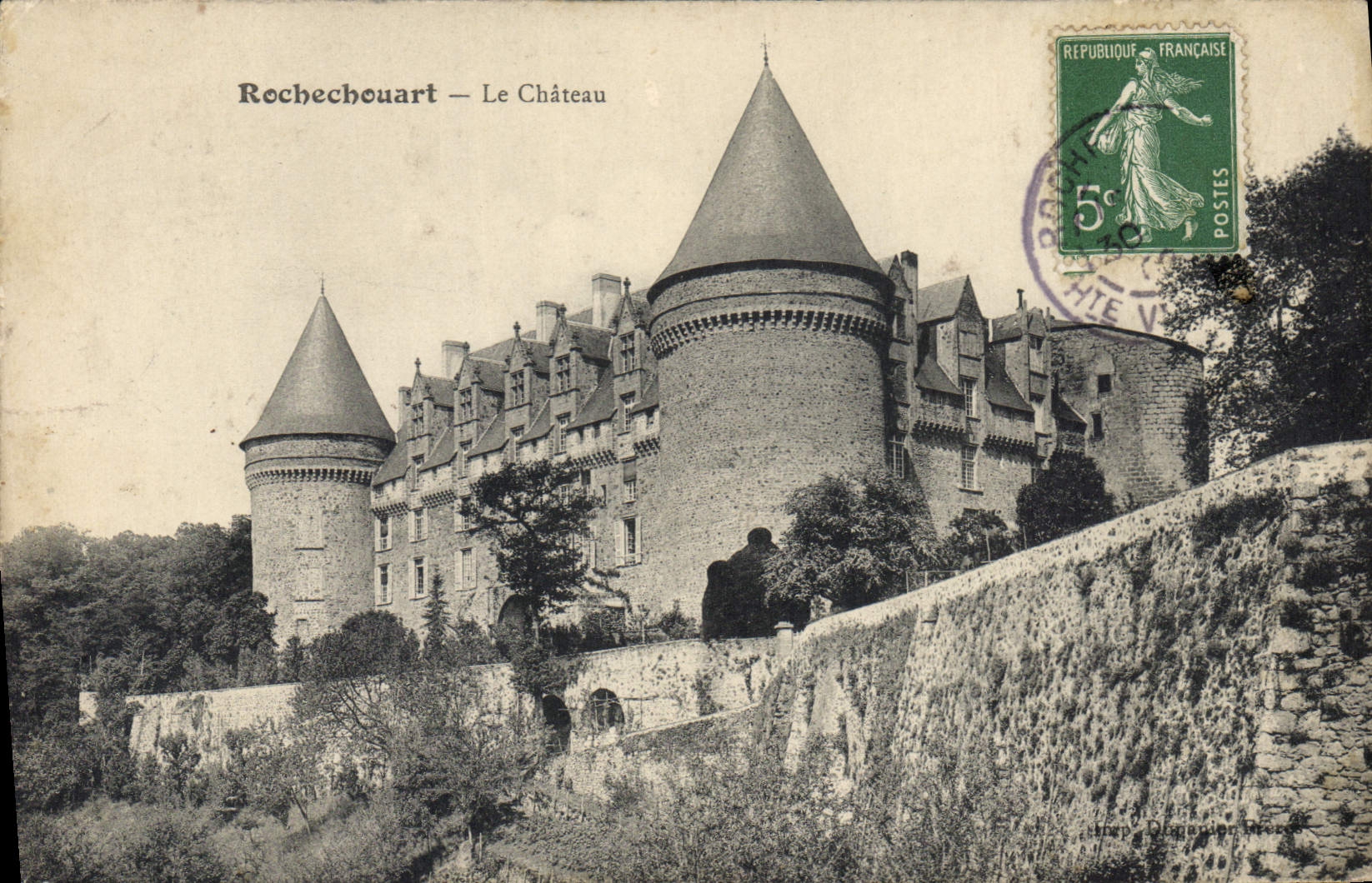 CPA Rochechouart Le Chateau
