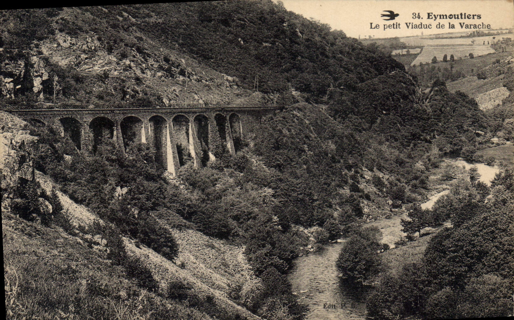 CPA Eymoutiers Le petit Viaduc de la Varache