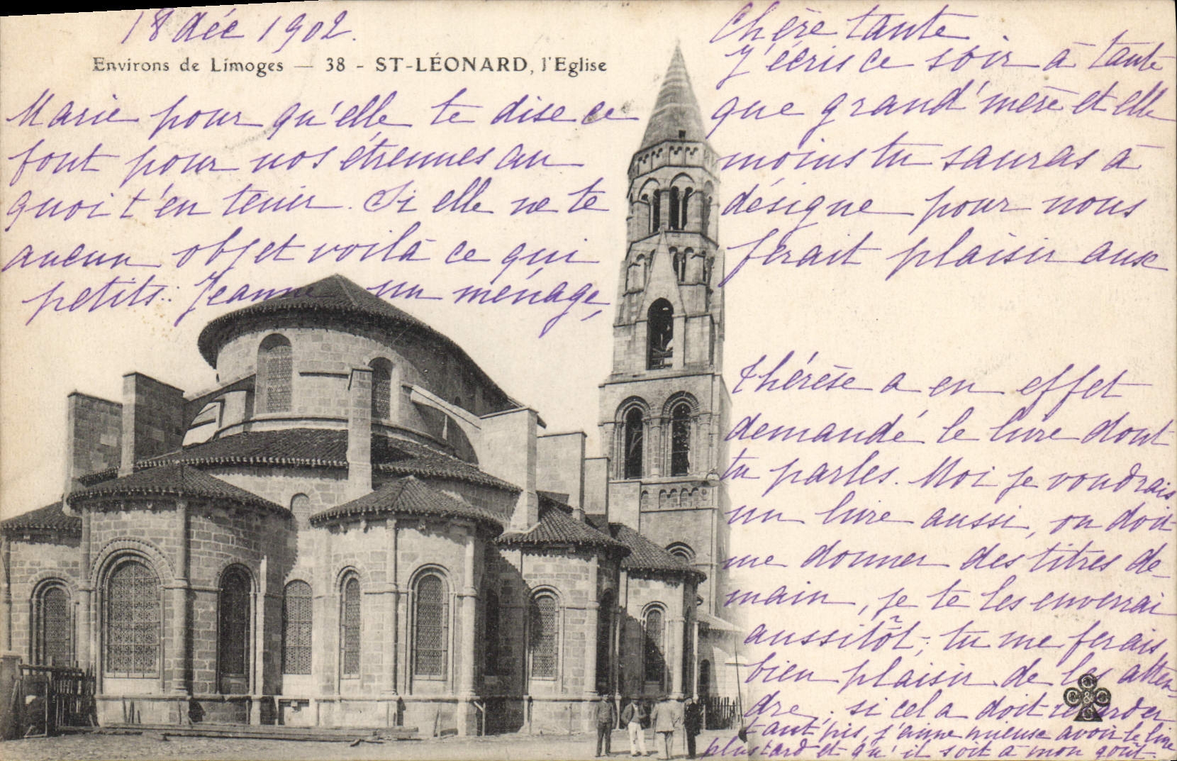 CPA Limoges Environs de Limoges St Leonard l'Eglise