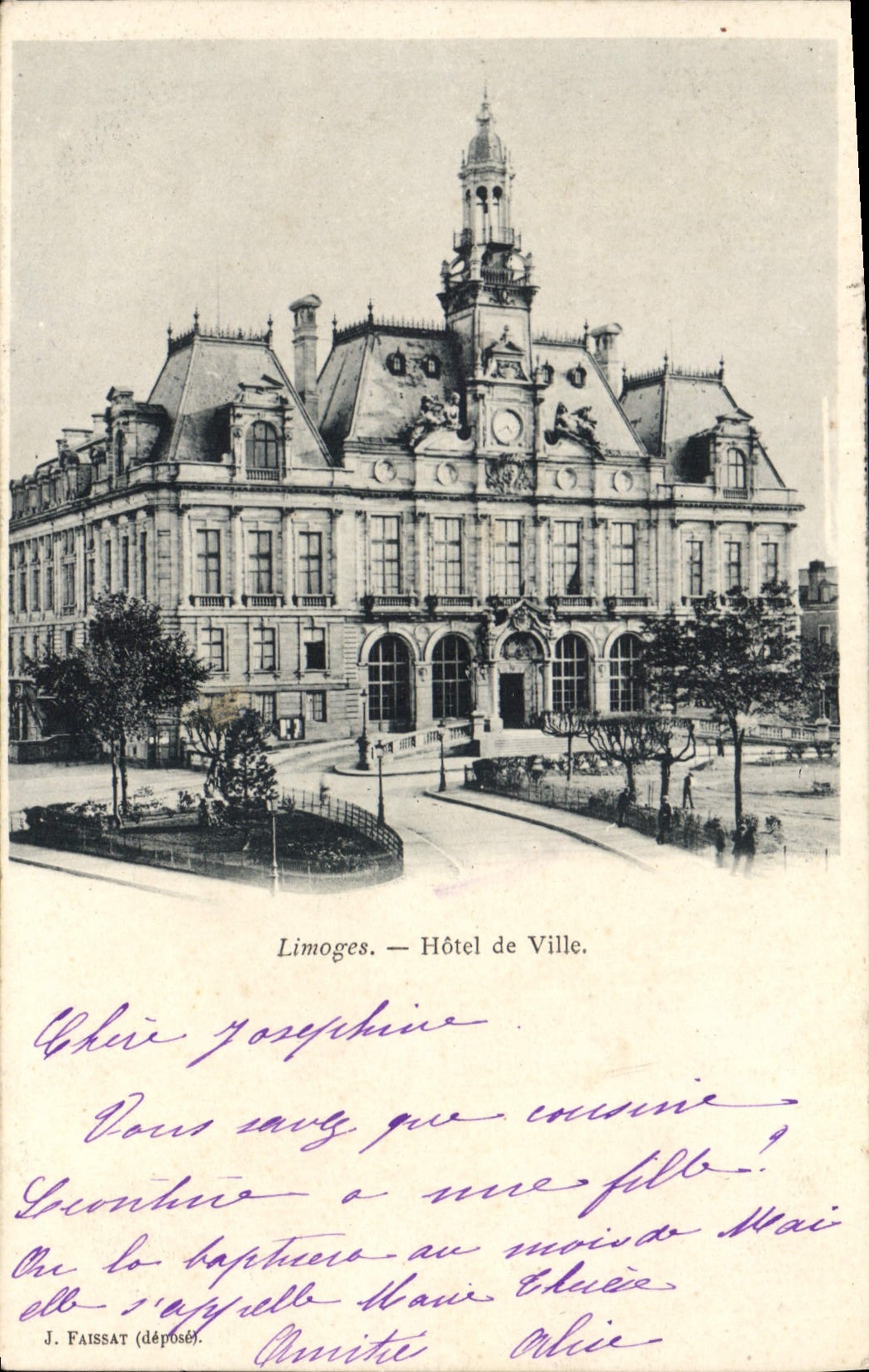 CPA Limoges Hotel de Ville