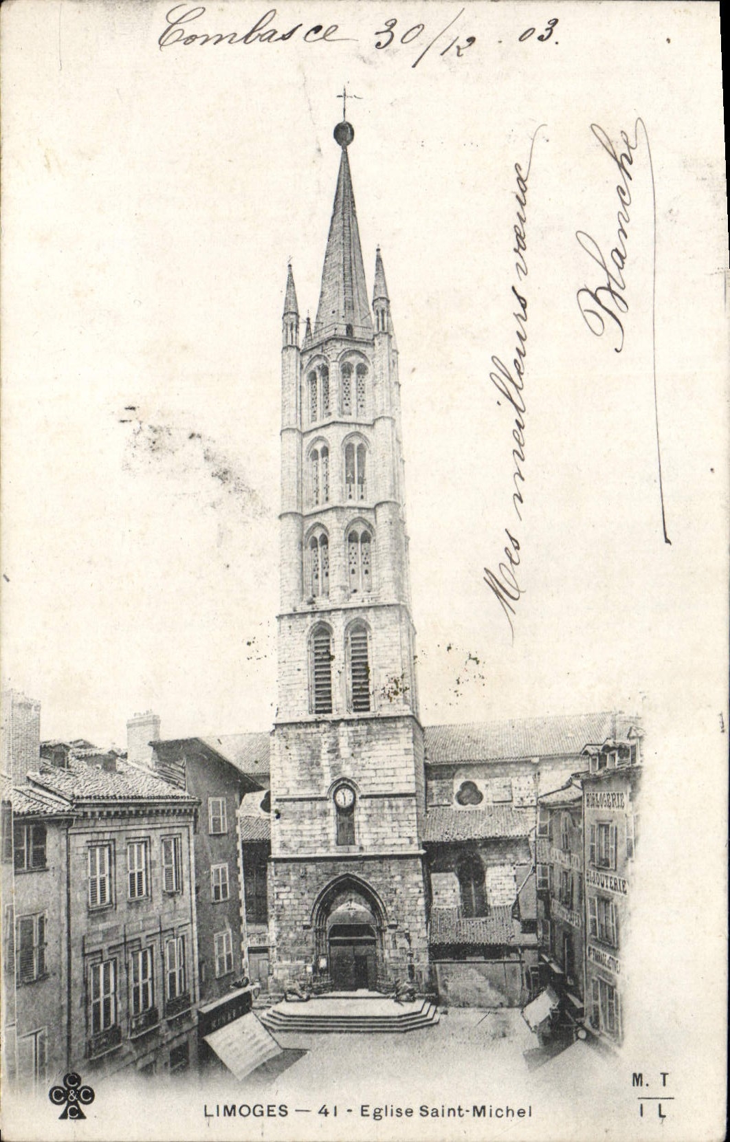 CPA Limoges Eglise Saint Michel