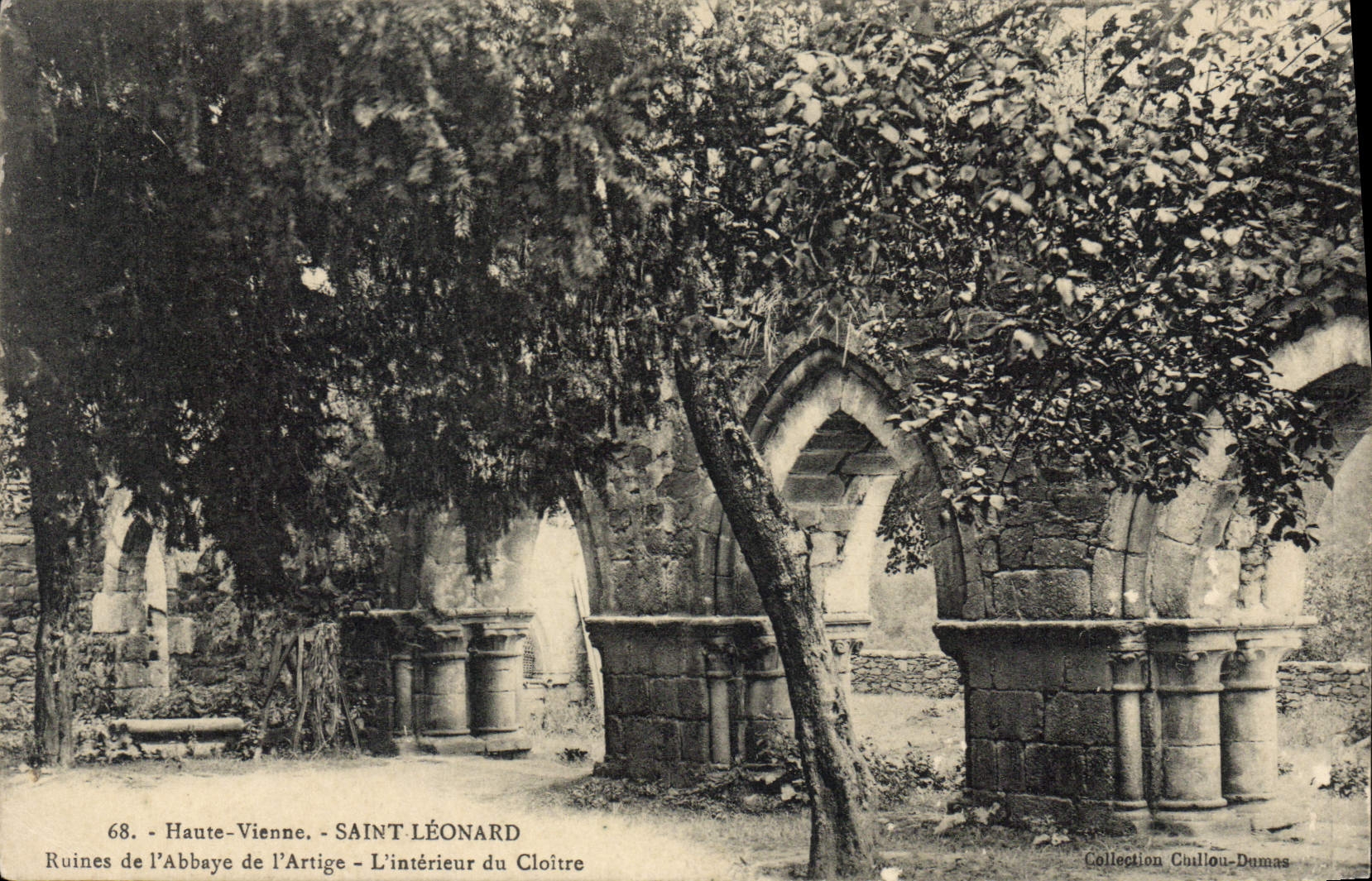 CPA Haute Vienne Saint Leonard Ruines de l'Abbaye de l'Artige