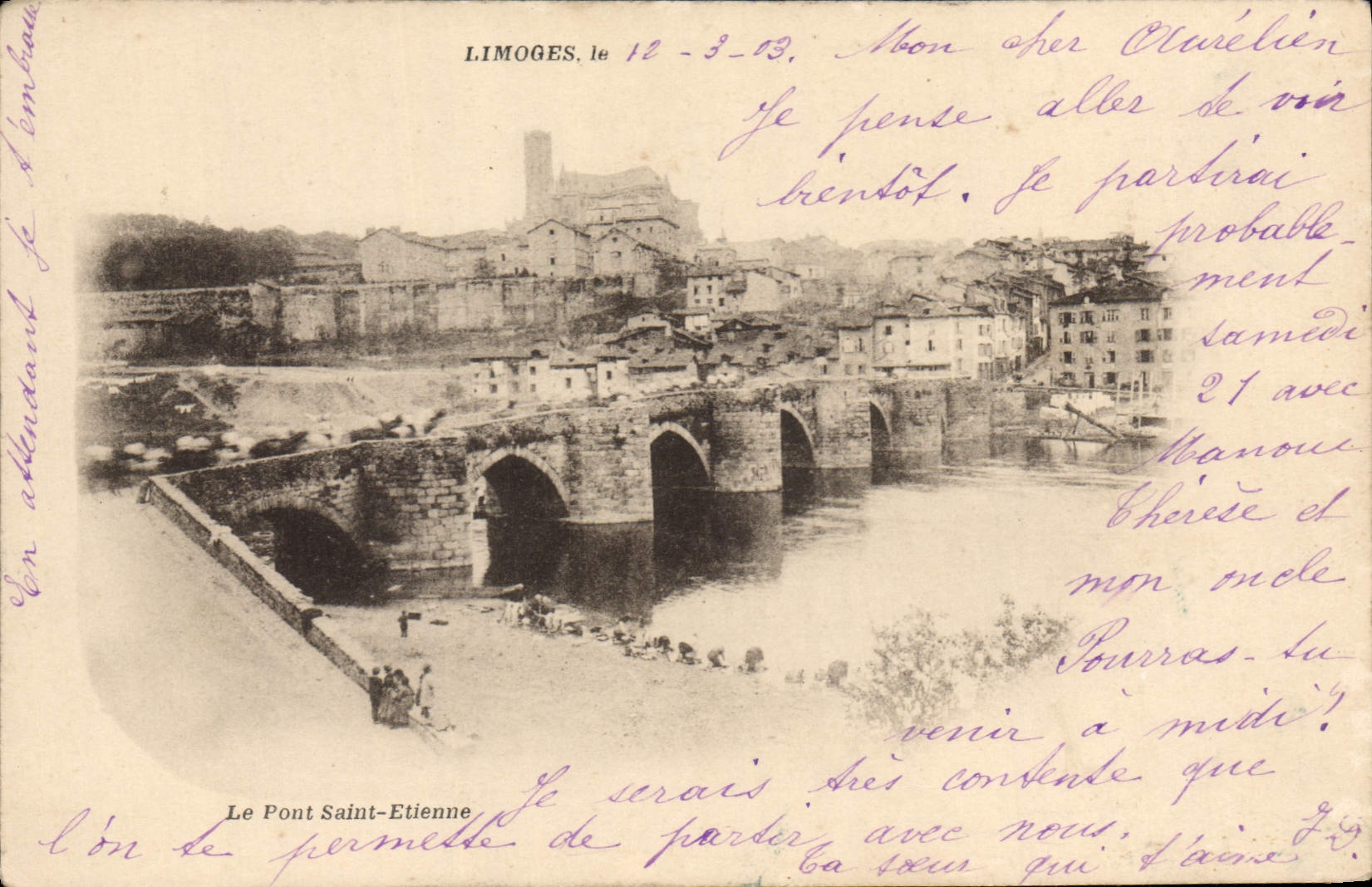CPA Limoges Le Pont Saint Etienne