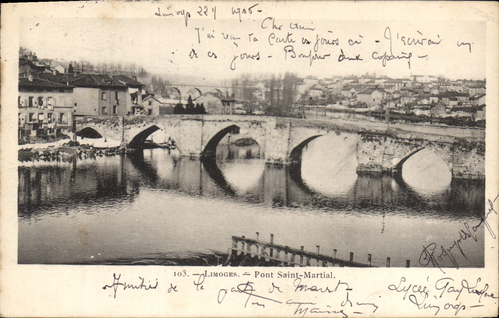 CPA Limoges Pont Saint Martial