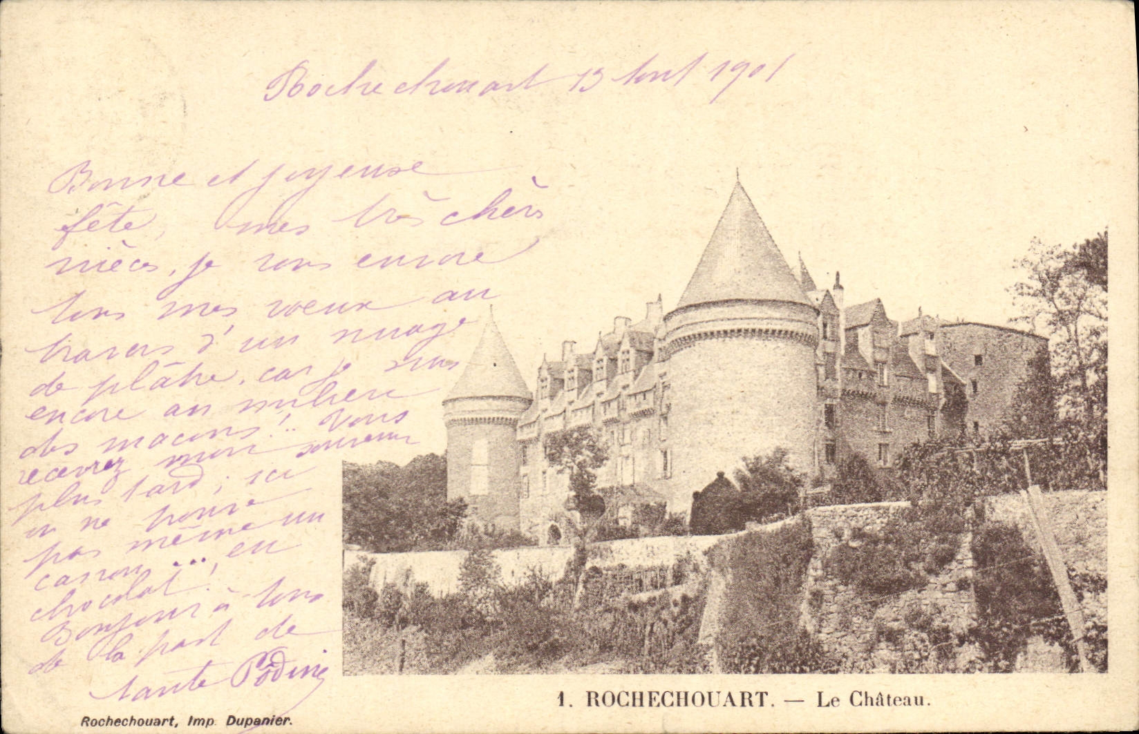 CPA Rochechouart Le Chateau