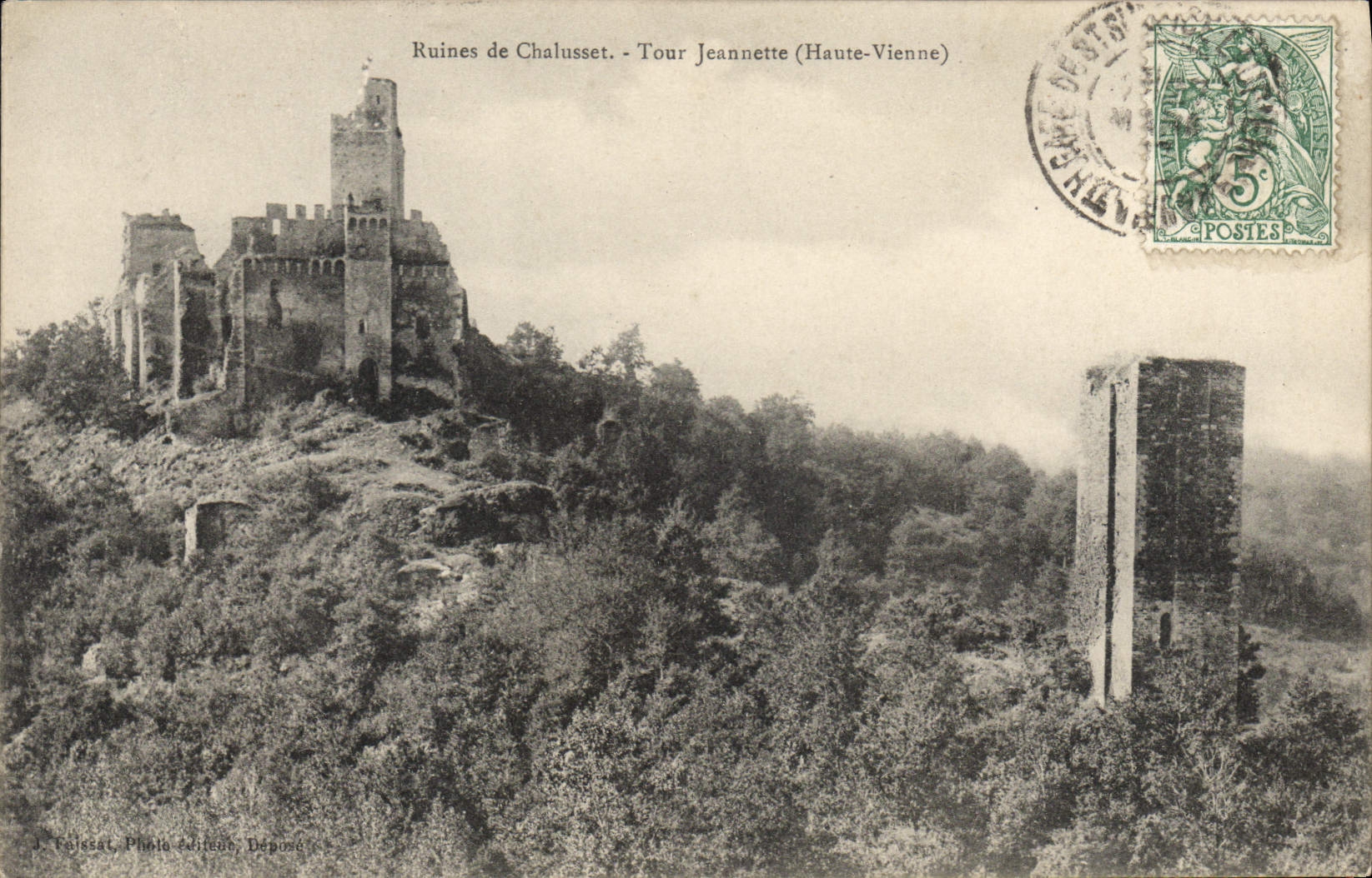 CPA Ruines de Chalusset Tour Jeannette (Haute Vienne)
