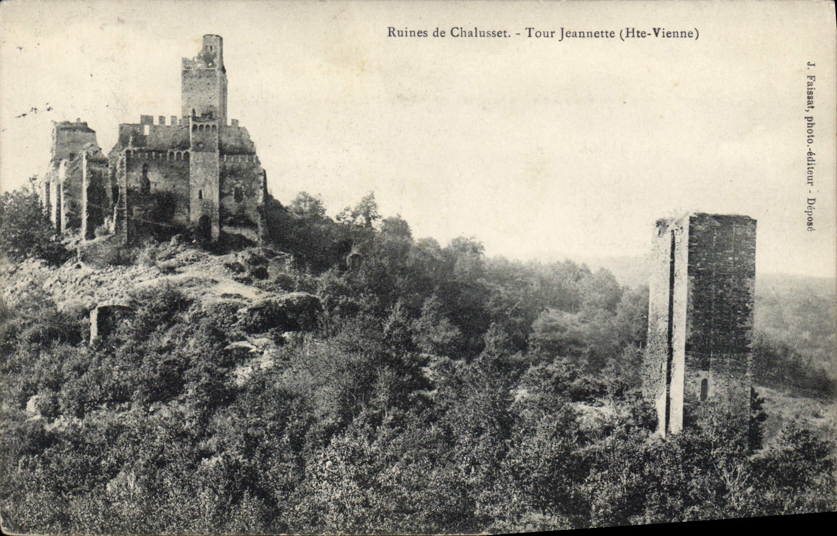 CPA Ruines de Chalusset Tour Jeannette (Haute Vienne)