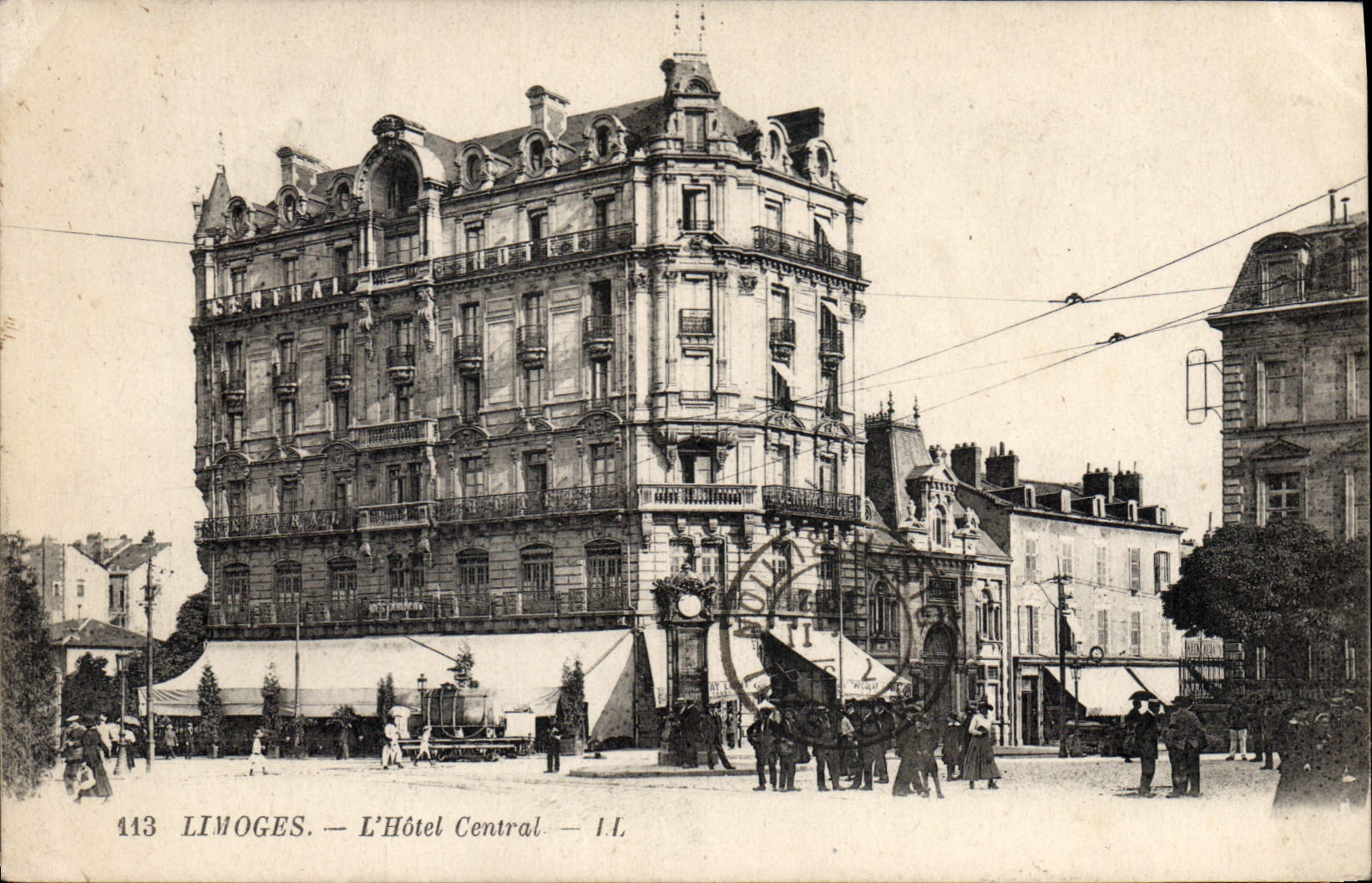 CPA Limoges L'Hotel Central