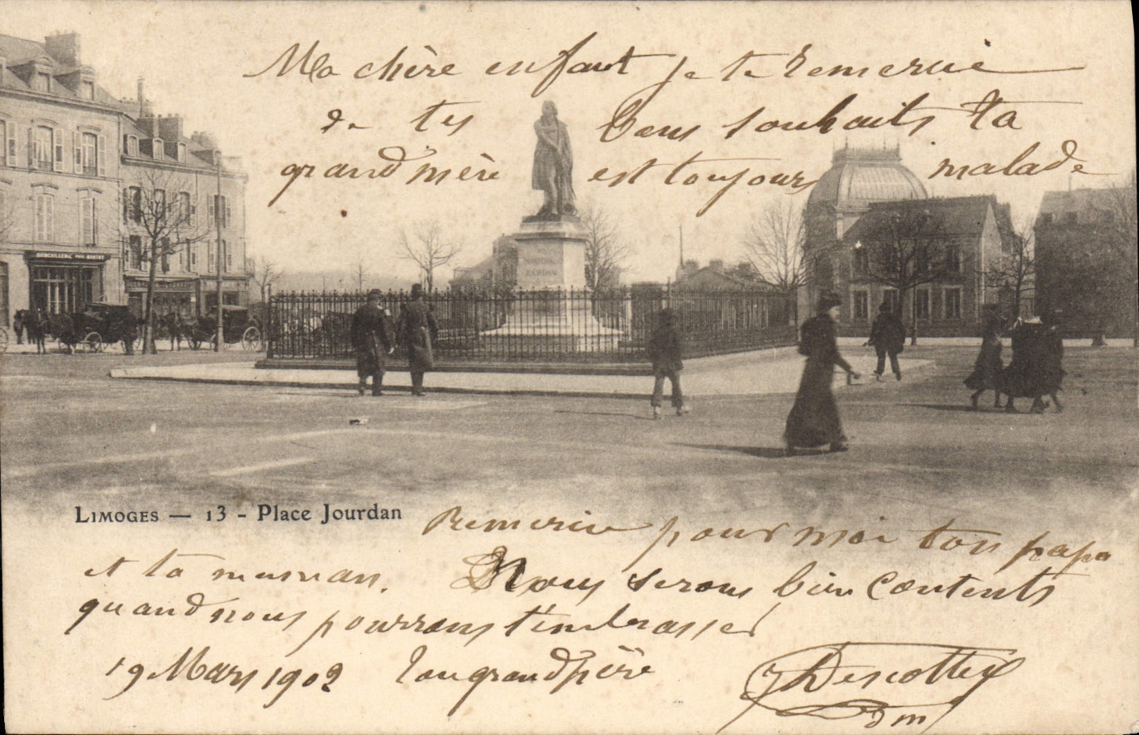 CPA Limoges Place Jourdan
