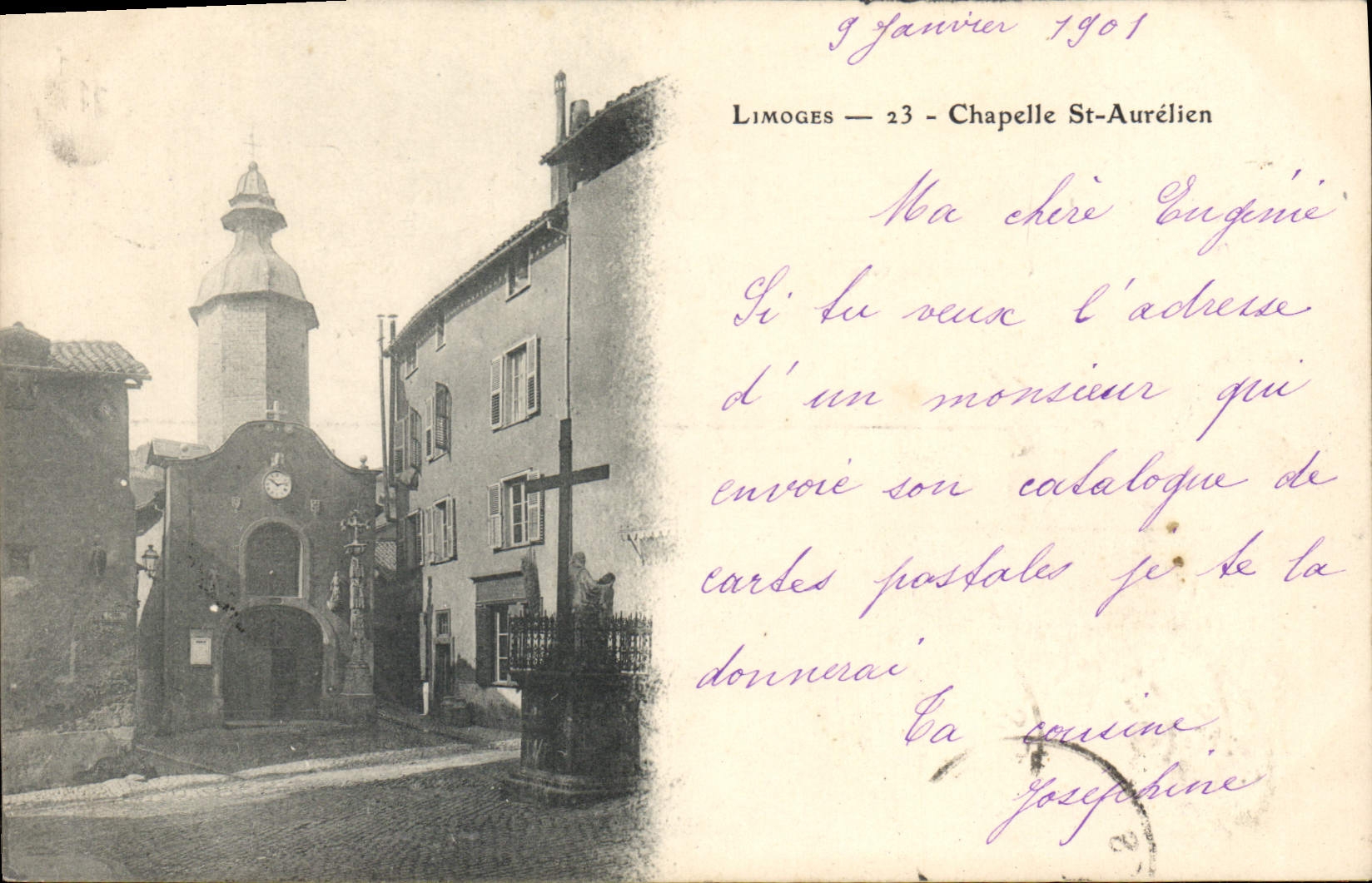 CPA Limoges Chapelle St Aurelien