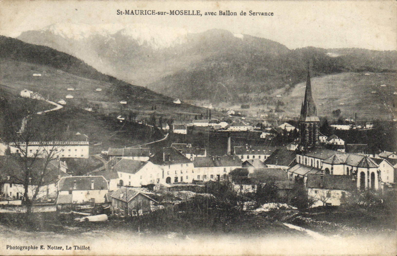 CPA Moselle St Maurice sur Moselle avec Ballon de Servance