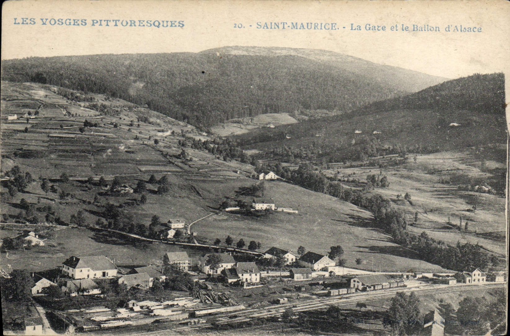 CPA Moselle St Maurice sur Moselle La Gaze et le Ballon d'Alonce