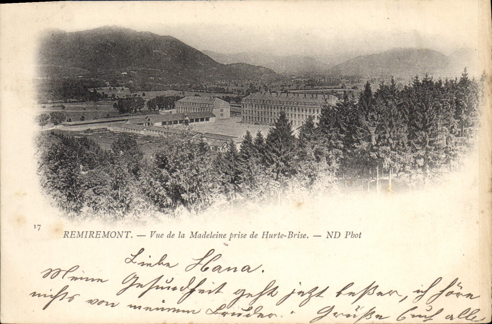 CPA Remiremont Vue de la Madeleine prise de Hurte Brise