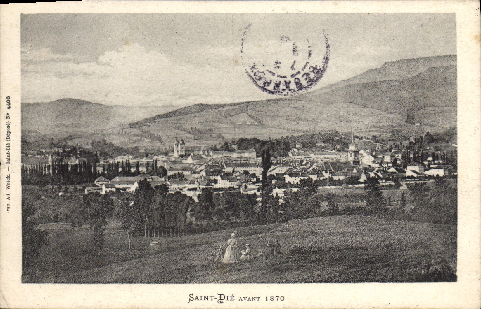 CPA Saint Die Avant 1870 