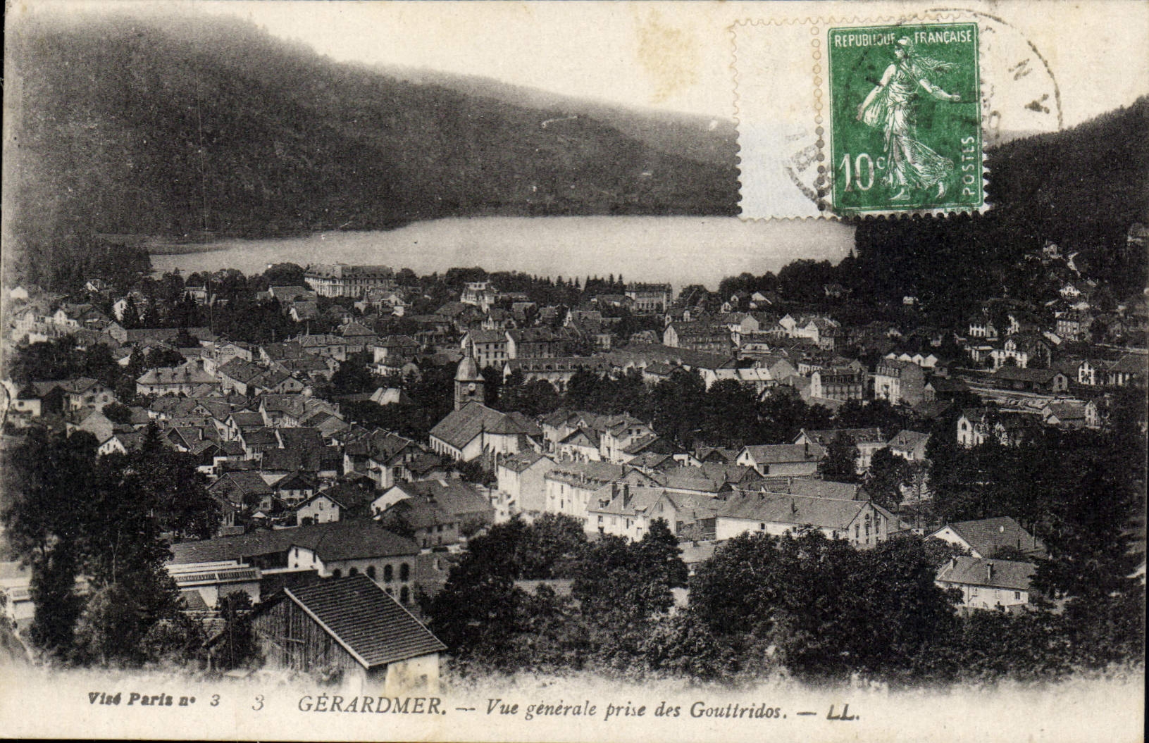 CPA Gerardmer Vue generale prise des Gouttridos