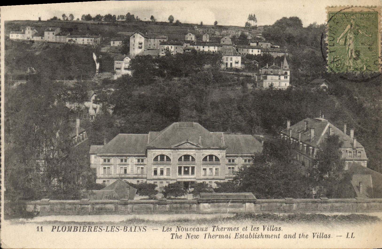 CPA Plombieres Les Bains Les Noureaux Thermes et les Villas