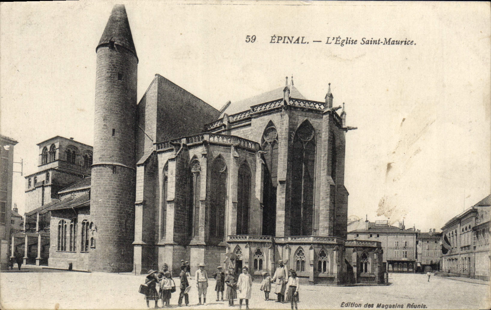CPA Epinal L'Eglise Saint Maurice 