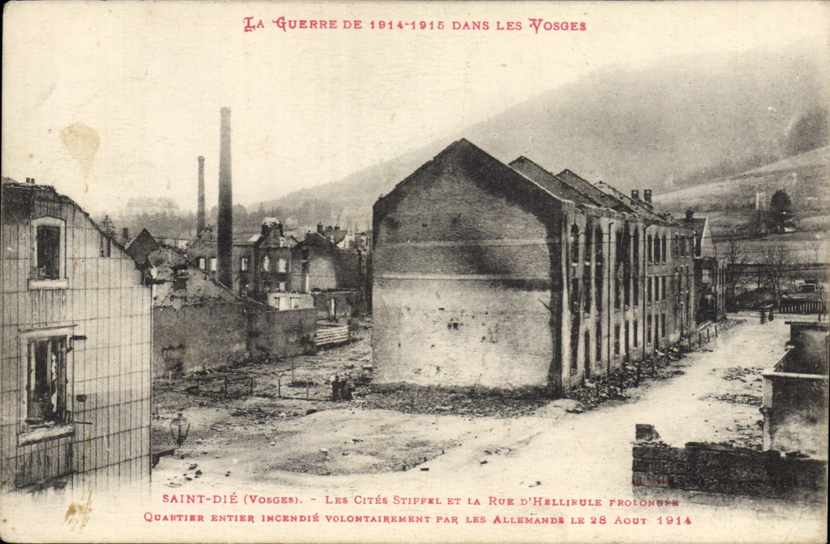 CPA La Guerre de 1914 1915 dans les Vosges 