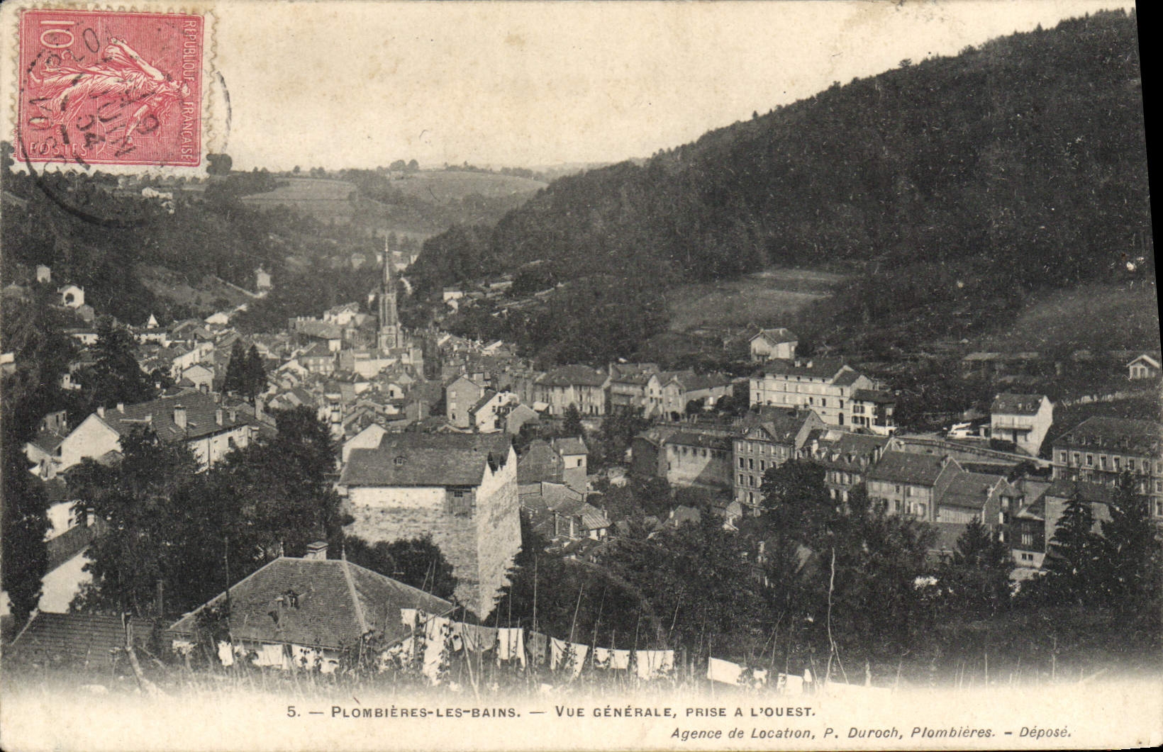 CPA Plombieres les Bains Vue generale prise a L'Ouest