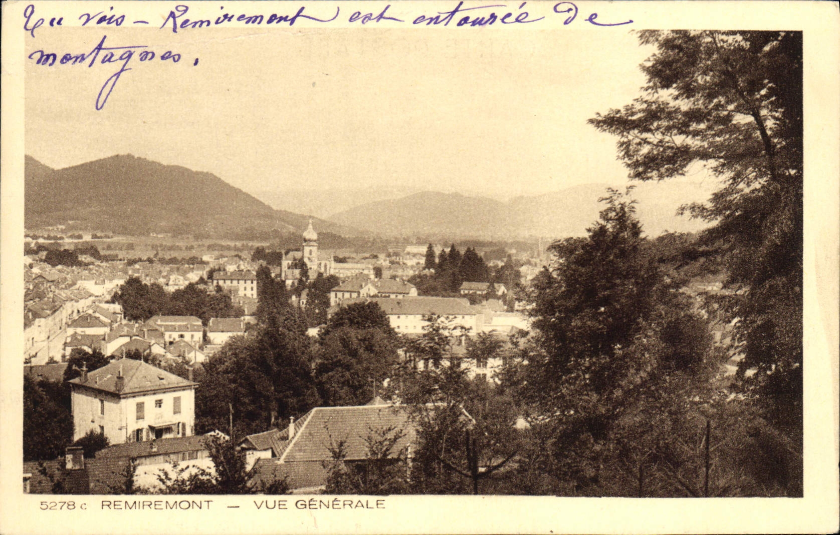 CPA Remiremont Vue Generale 