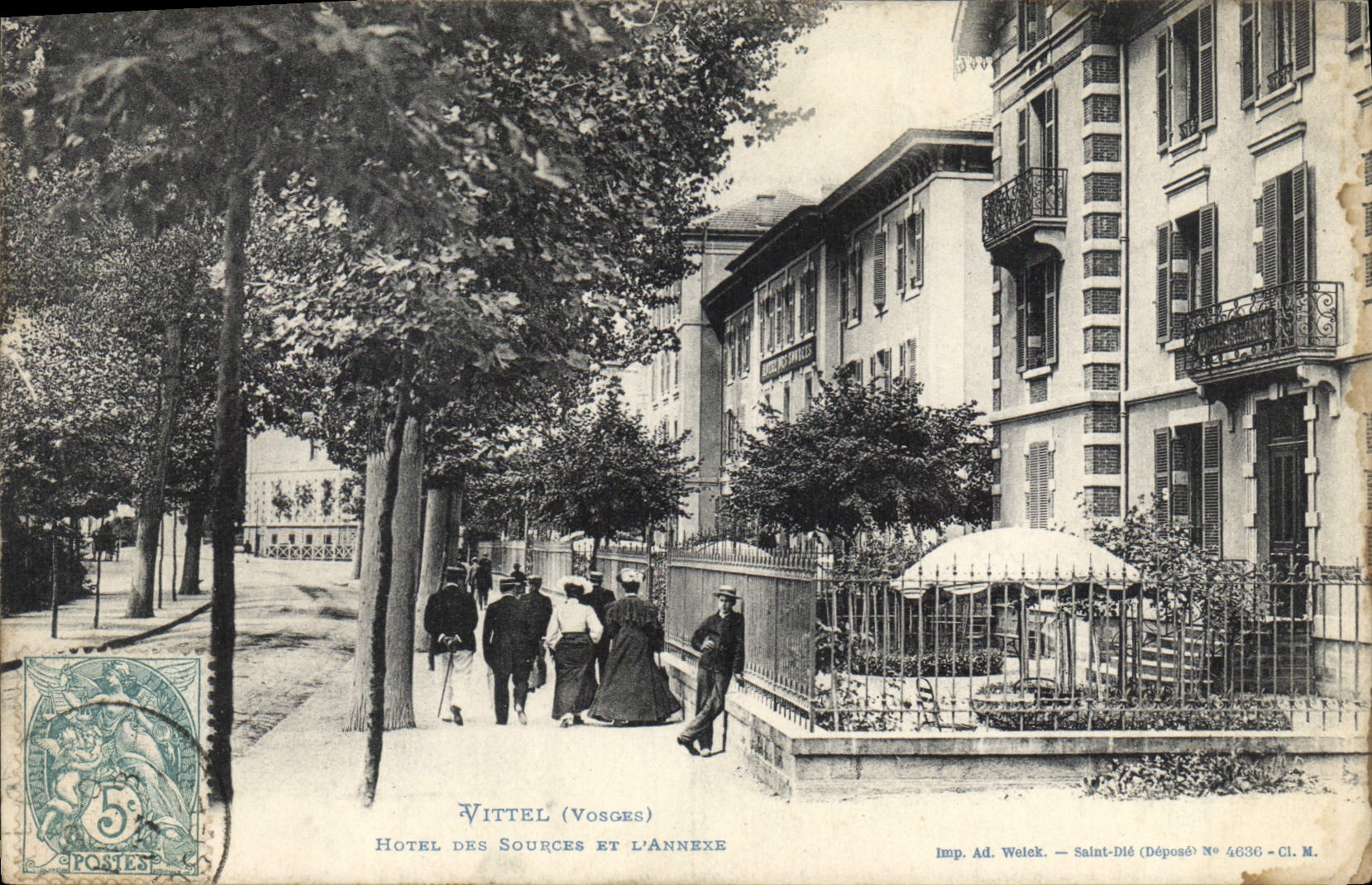 CPA Vittel Vosges Hotel dee Sources et L'Annexe