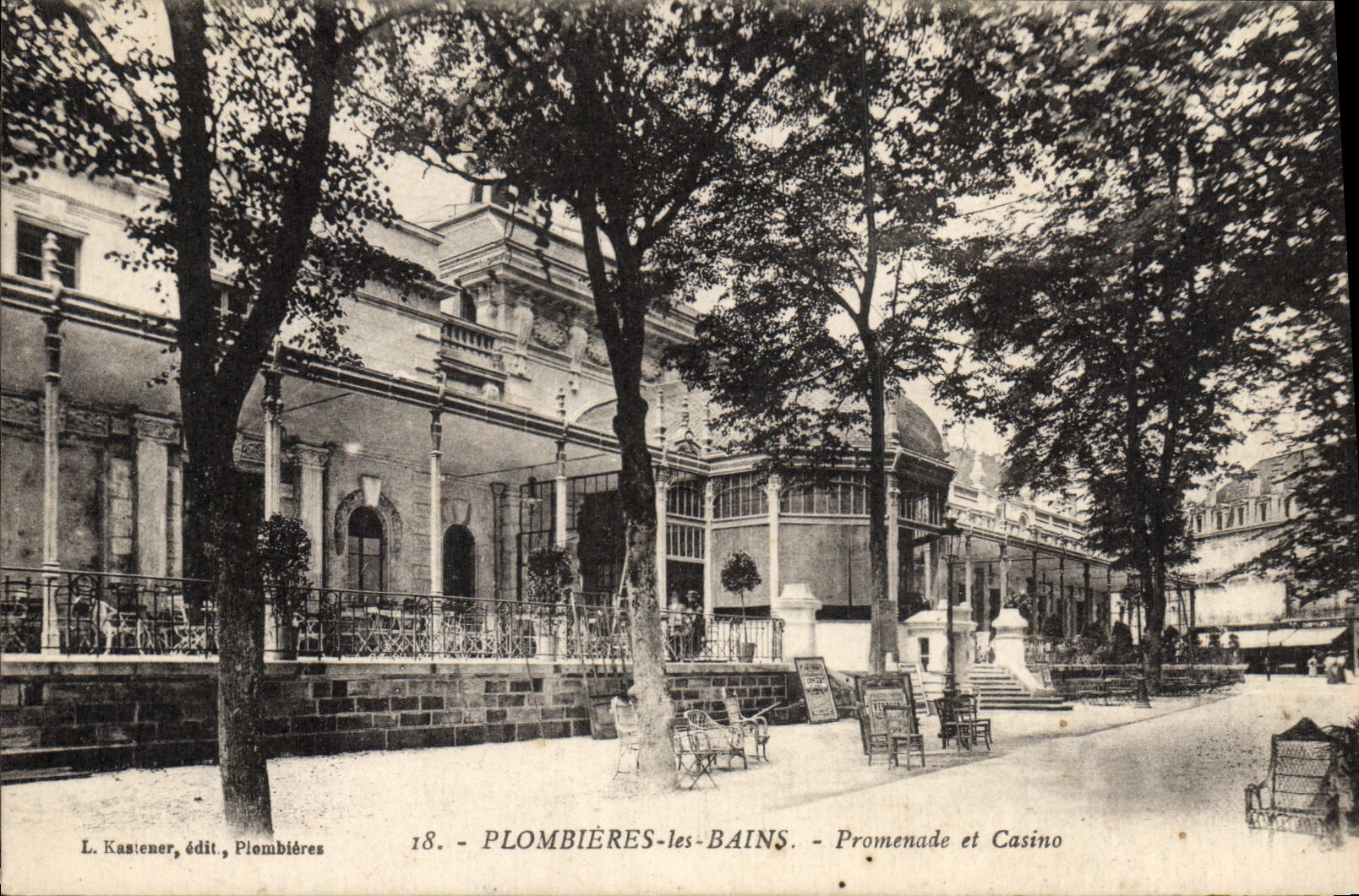 CPA Plombieres les Bains Prominade et Casino