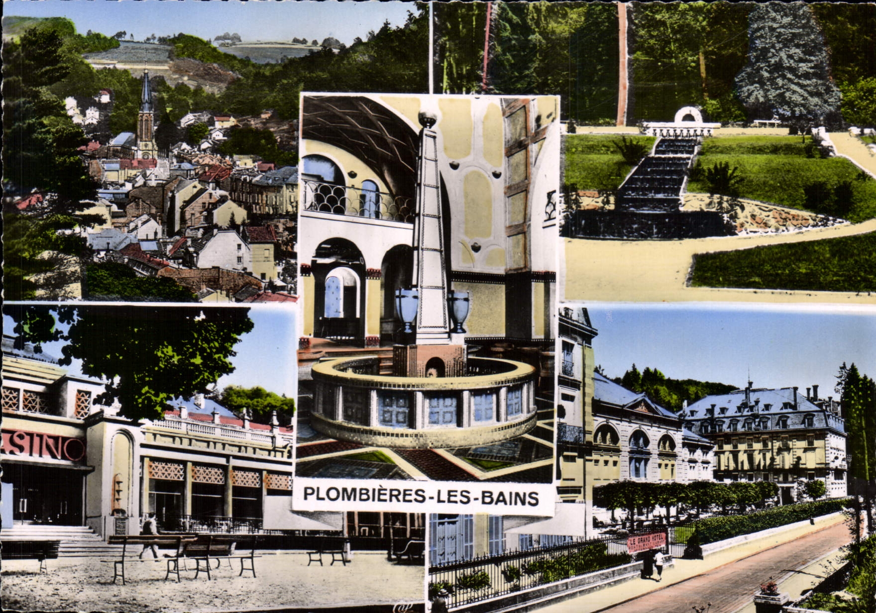 CPSM Plombieres Les Bains Vue generale Jardin
