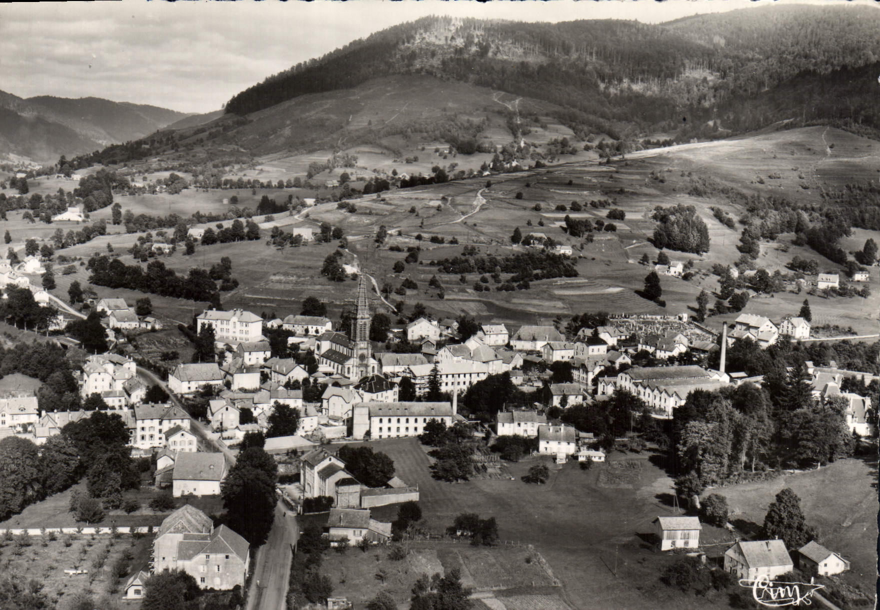 CPSM St Maurice sur Moselle Vosges Vue panoramique aerianne