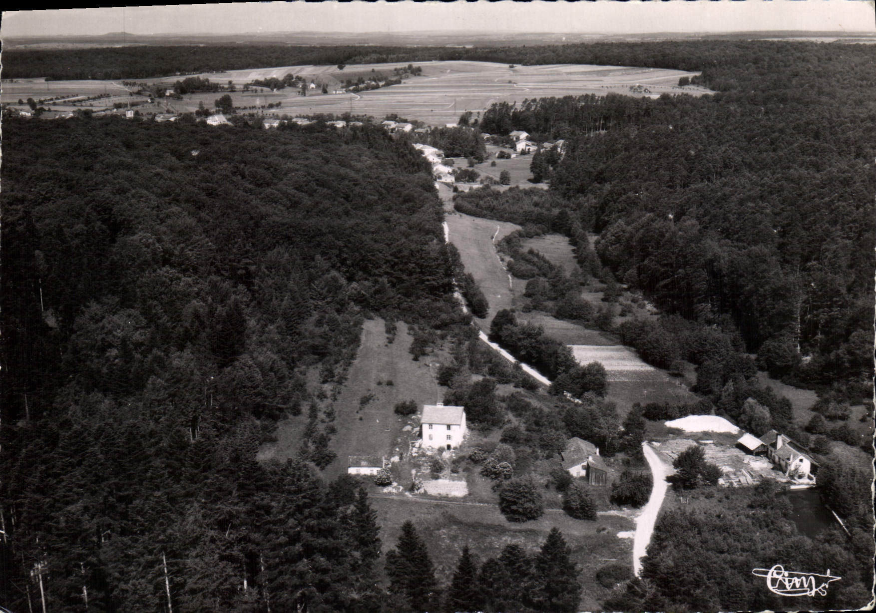 CPSM St Benoit Vosges Vue Aerienne La Vallee de Corbee
