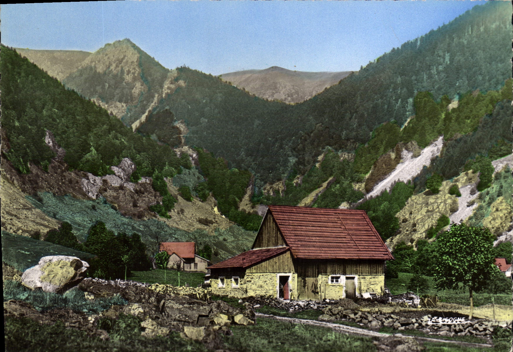 CPSM Vallee de la Wormsa Au loin le massif du Hochneck