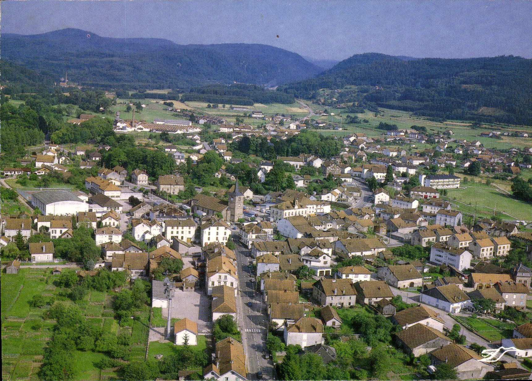 CPSM Granges sur Vologne Vue generale aerienne