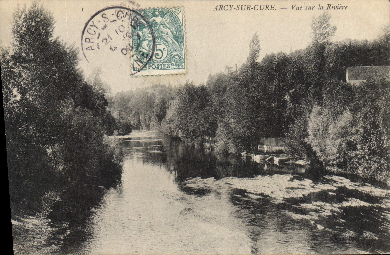 CPA Arcy sur Cure Vue sur la Riviere