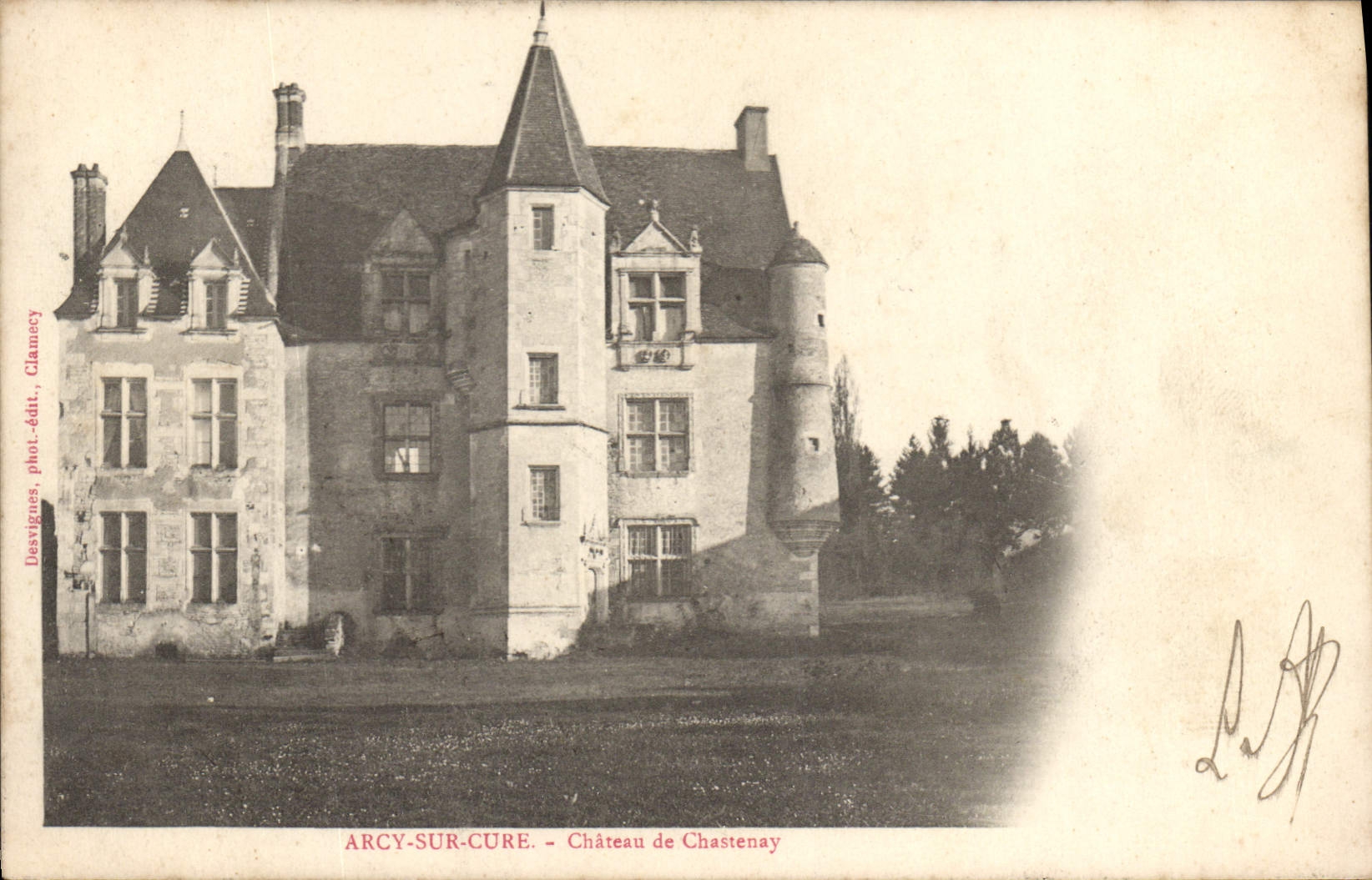 CPA Arcy sur Cure Chateau de Chastenay