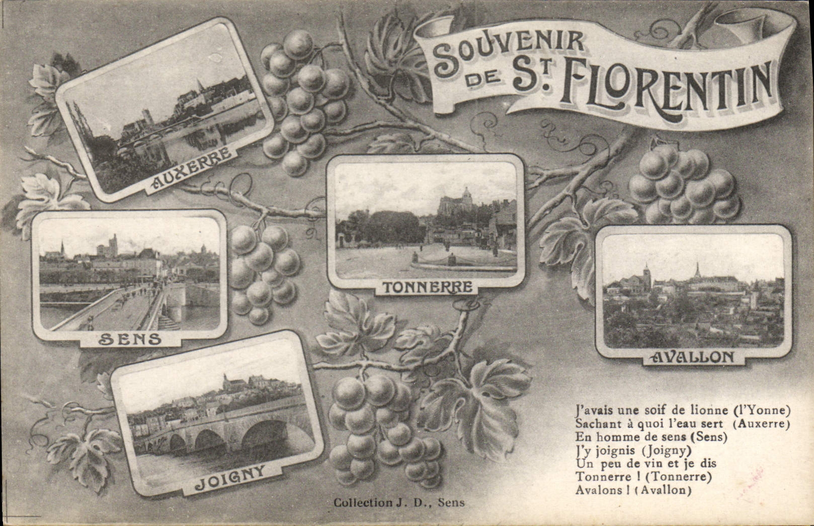 CPA Souvenir de St Florentin 