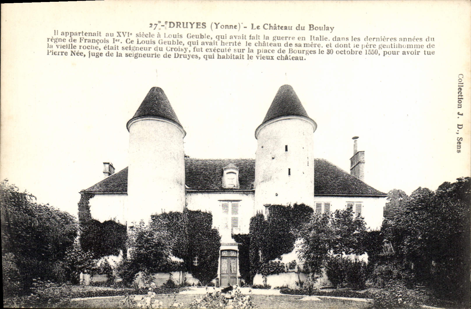CPA Druyes Yonne Le Chateau du Boulay 