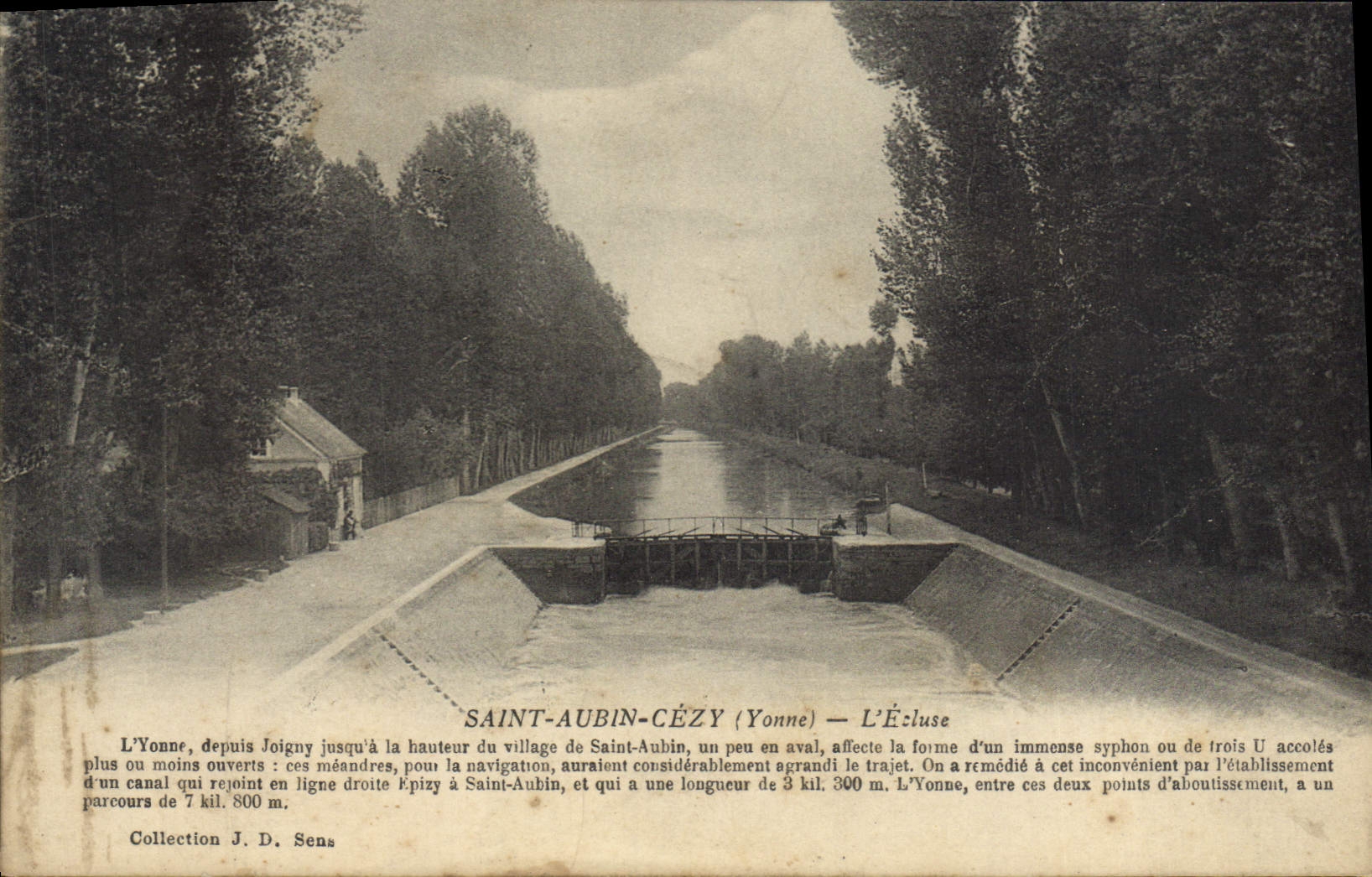 CPA Saint Aubin Cezy Yonne L'Ecluse