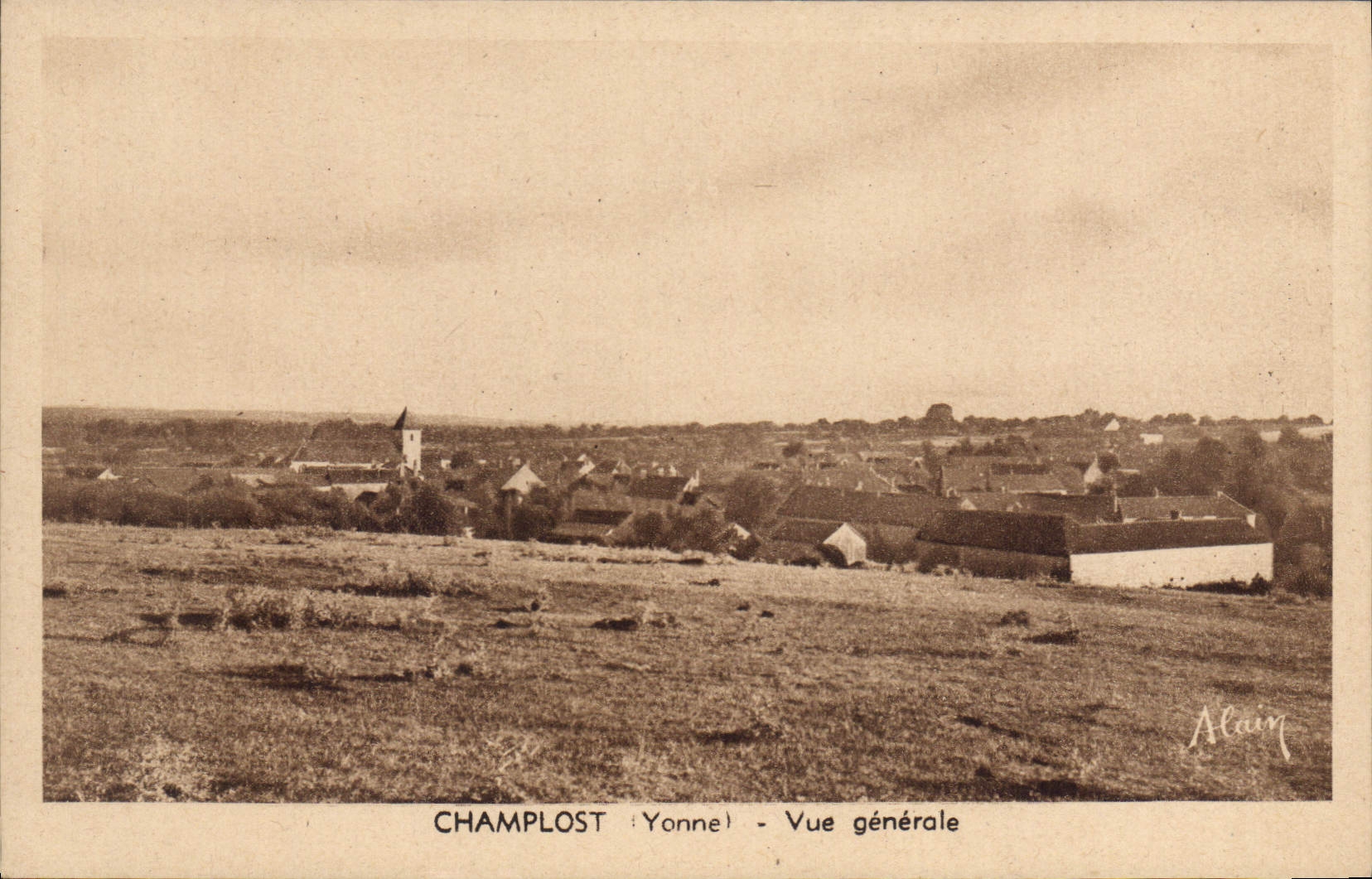 CPA Champlost Yonne Vue generale