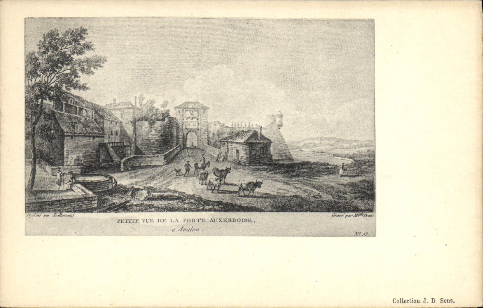 CPA Pette vue de la Porte Auxerre 