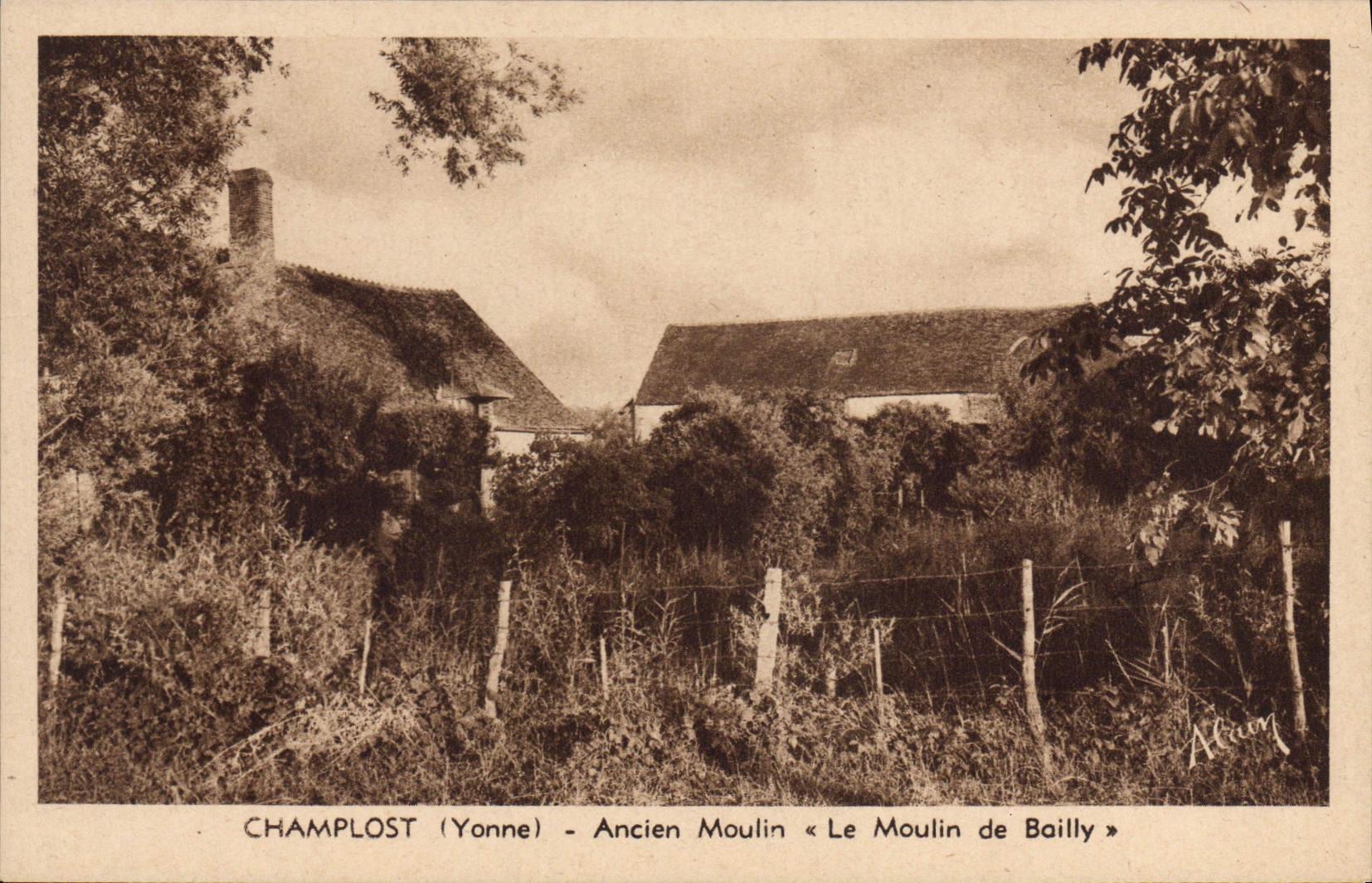 CPA Champlost Yonne Ancien Moulin Le moulin de Bailly