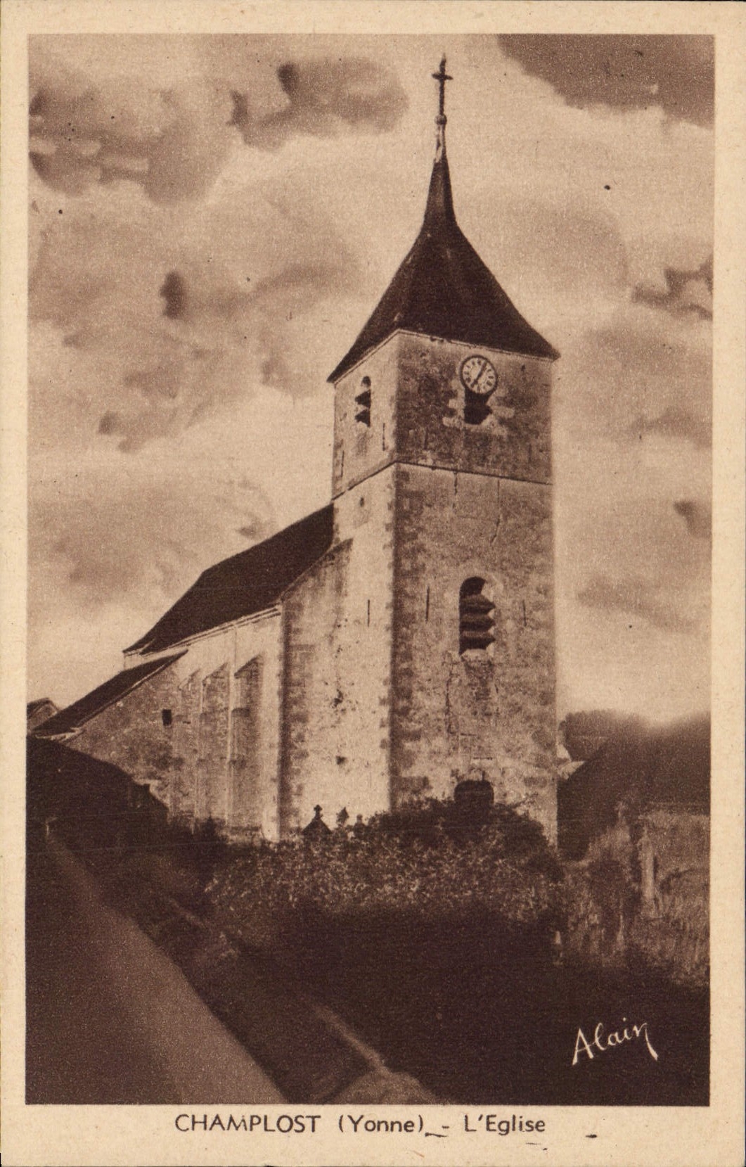 CPA Champlost Yonne L'Eglise 