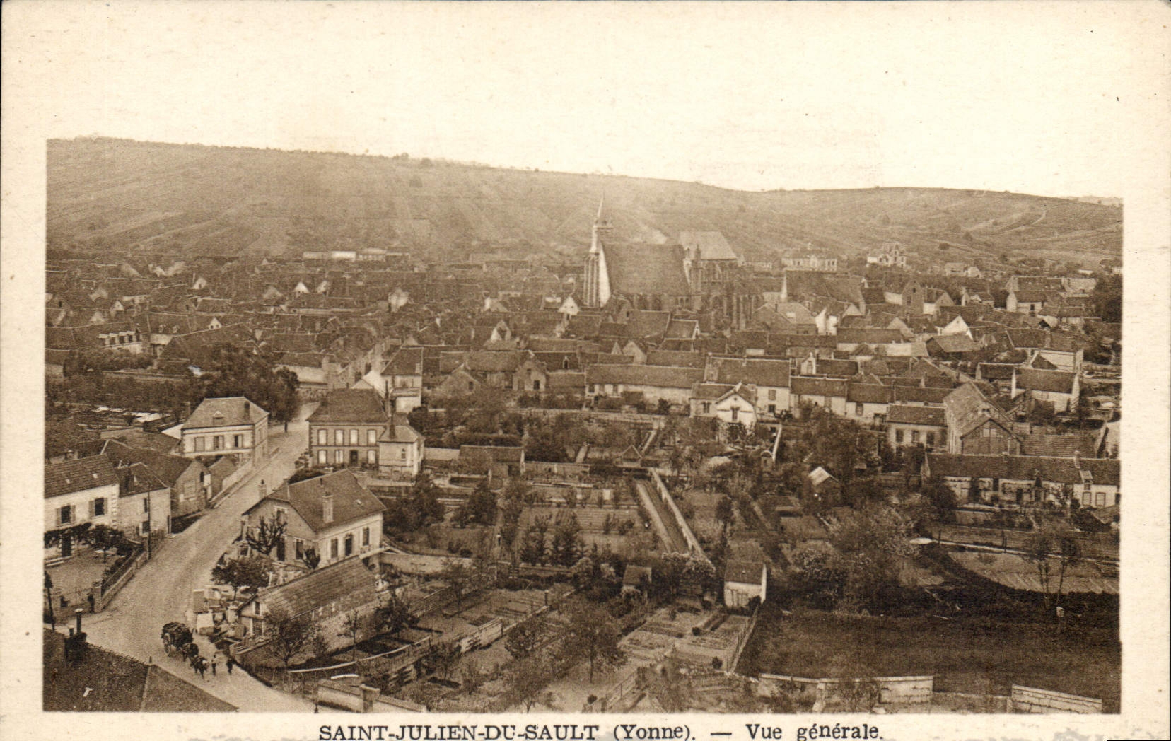 CPA Saint Julien du Sault Yonne Vue generale 