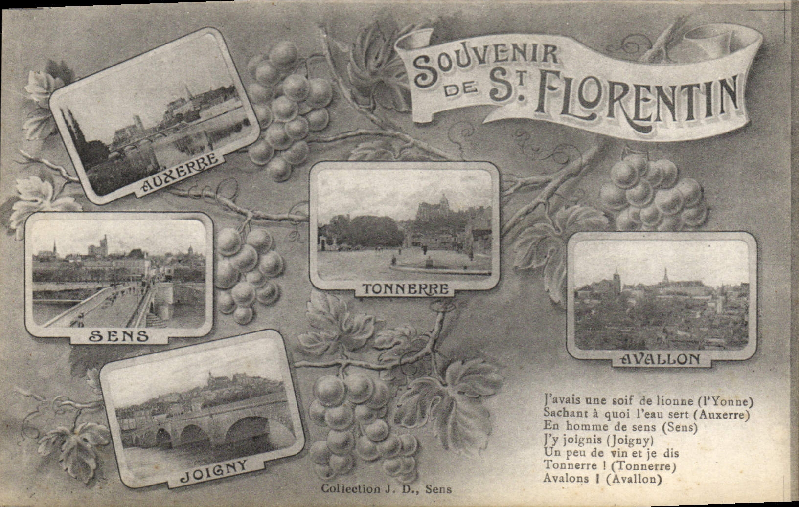 CPA Souvenir de St Florentin 