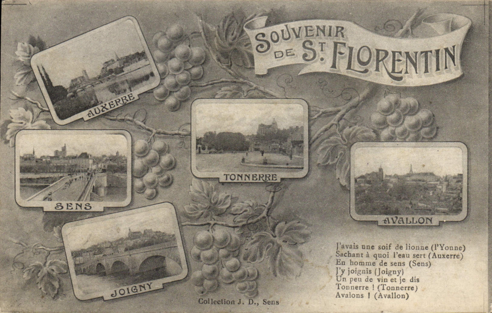 CPA Souvenir de St Florentin 
