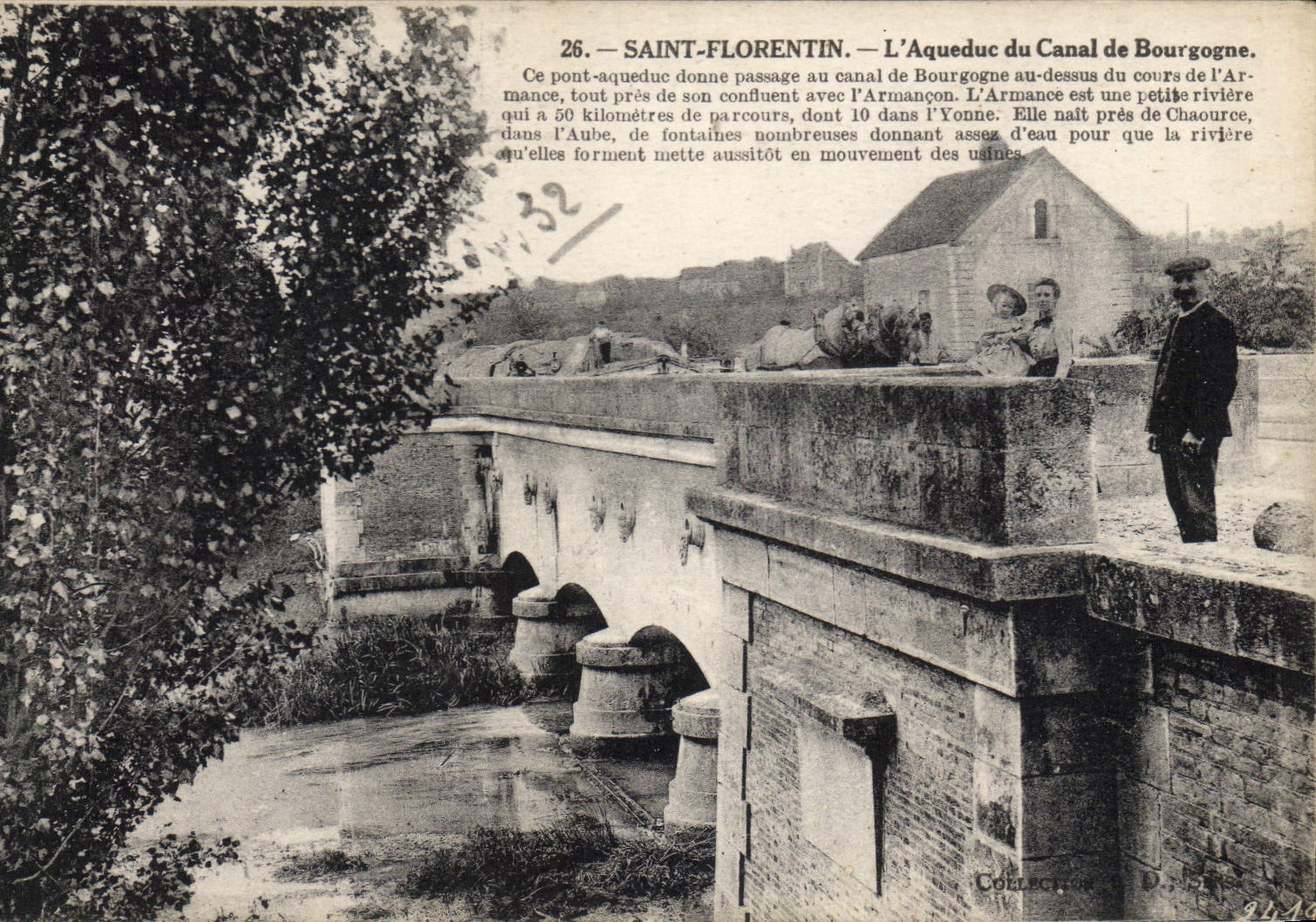 CPA Saint Florentin L'Aqueduc du Canal de Bourgogne 